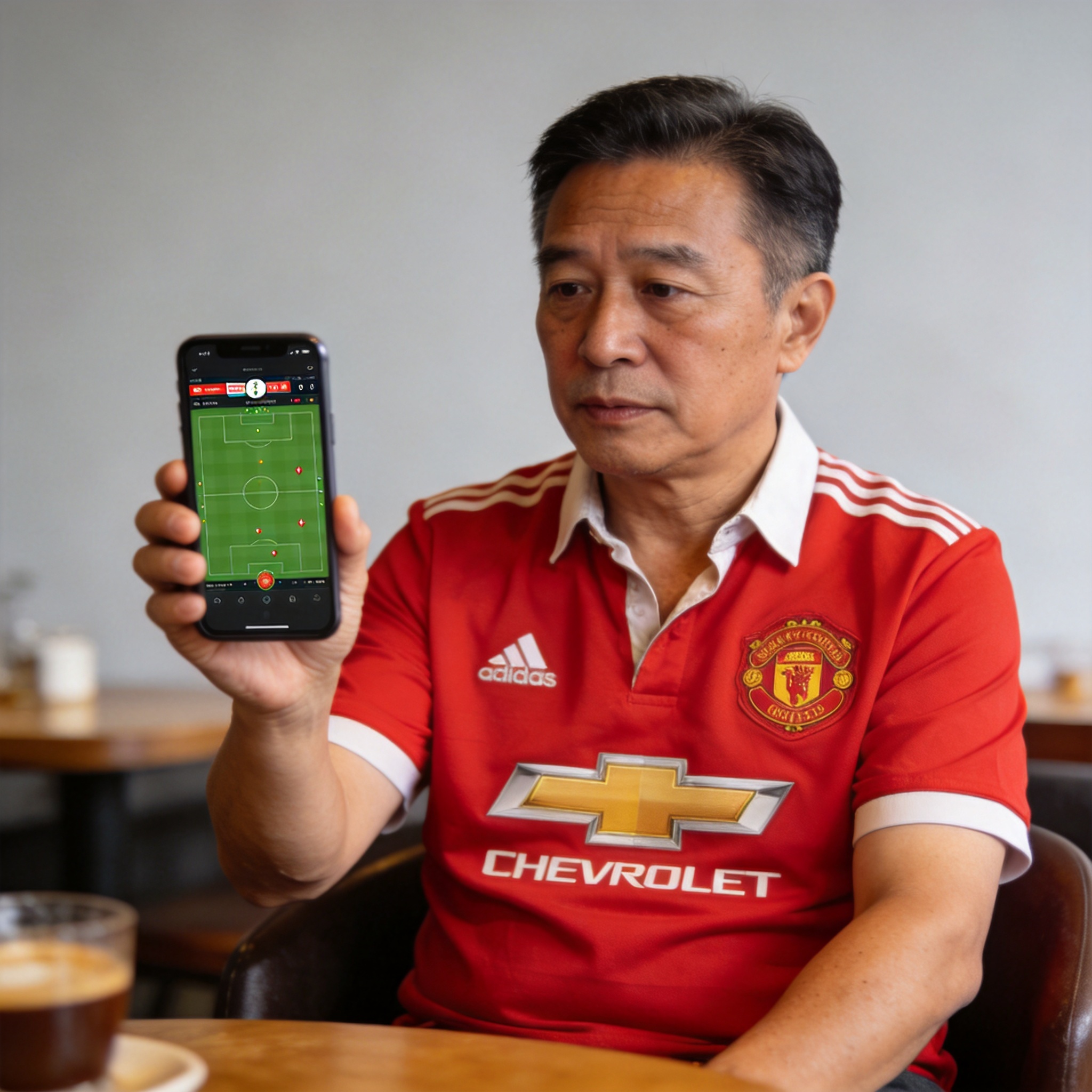普通球迷李先生使用IM电竞实时比分功能